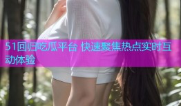 51回归吃瓜平台 快速聚焦热点实时互动体验