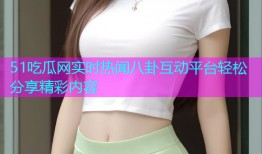 51吃瓜网实时热闻八卦互动平台轻松分享精彩内容