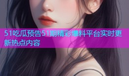 51吃瓜预告51期精彩爆料平台实时更新热点内容